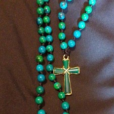 Natural Stone Rosary Beads ,Necklace