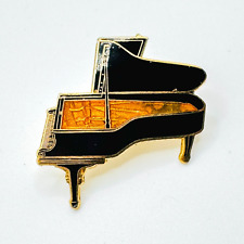 Vintage STEINWAY Piano Metal Enamel Pin Badge Lapel Brooch Pianist Musician Gift