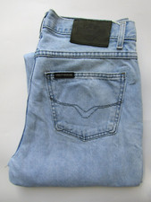 Harley Davidson men's jeans loose tapered W34 L30 light blue denim LEVD793