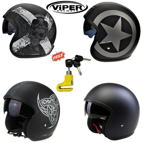 Viper open face - open, motorbike