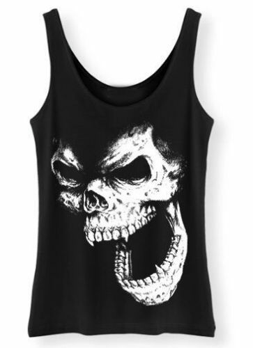 Skull out ladies sleeveless - skull,
