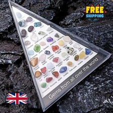 36pcs Natural Gemstone Crystal Set Chakra Healing Quartz Crystals Decor Gift