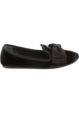 Miu black velvet loafers - miu,
