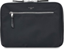 KNOMO London 13" Crossbody Laptop Bag Compact Business Organiser Unisex Black