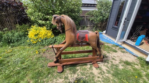 Vintage rocking horse - rocking,