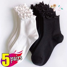 5 Pair Women's Ruffle Socks