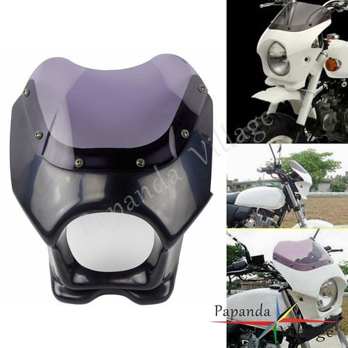 Black smoke headlight - black, fairing