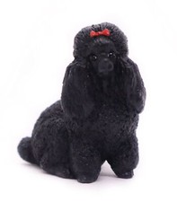 1½" Tall Black Poodle Resin