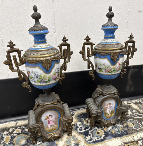Sevres style ormolu bronze - sevres,