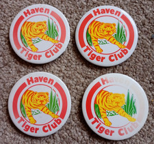 4x Haven Tiger Club Pin Badges Bundle - Retro Holiday Park Children's Club