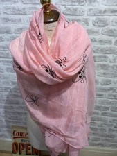BNWoT chiffon scarf wrap skull