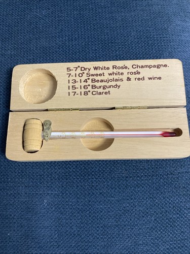 Vintage wine drink thermometer - drink,