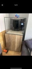 Aqua Salt Water Fish Tank With Storage Cupboard.