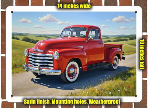 Metal sign 1949 chevrolet - sign,