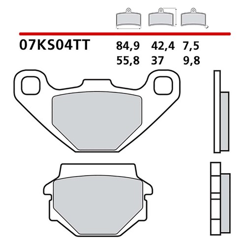 Brembo rear brake - brembo, pads