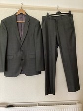 Mens Suit 38R Dark Grey Taylor