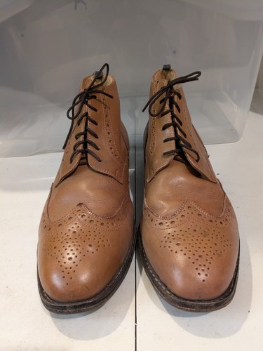 Tan brogue boots samuel - brogue,