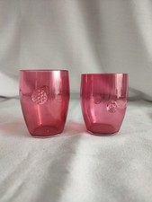 Antique set two cranberry - antique,