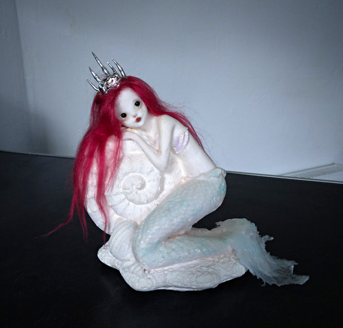 Ooak chalkware mermaid - ooak,