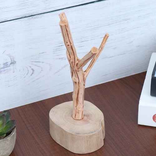 Elegant khaki wooden jewelry - wooden,