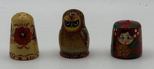 3 X Russian hand painted