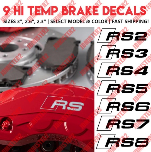 Audi brake caliper - rs, decal