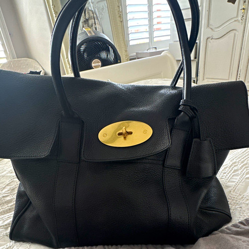 Mulberry large black pebbled - black,