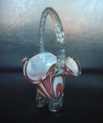 Vintage murano red white - vintage,