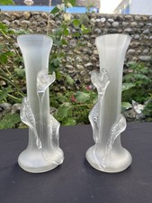 A Pair Of Kralik Glass Vases