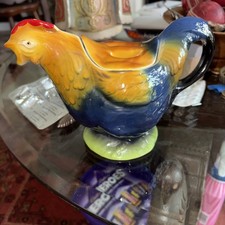 Tony Wood Staffordshire England, Chicken/Rooster Tea Pot