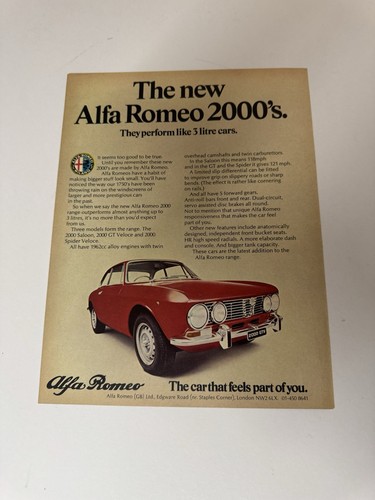 Original alfa romeo 2000 - romeo,