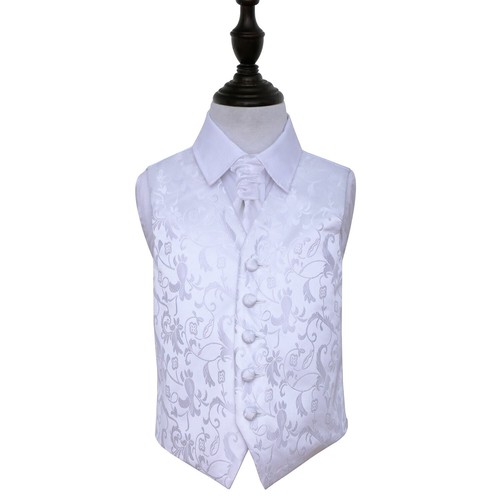 White woven floral boys - woven,
