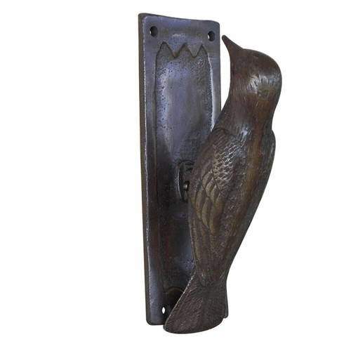 Handmade bronze woodpecker - bronze,
