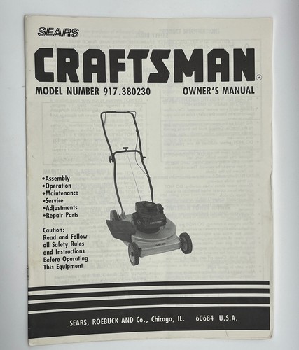 Vintage owners manual 1990 - vintage,