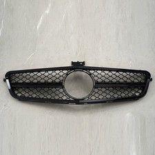 FRONT BUMPER RADIATOR GRILLE FOR MERCEDES C-CLASS C204 W204 S204 BLACK 2008-2014
