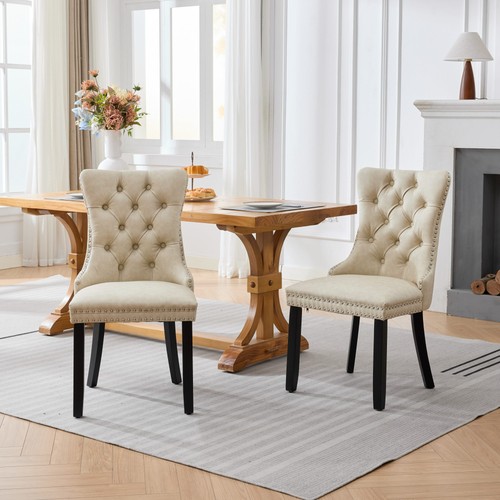 Dining room chairs set pu - room, 2
