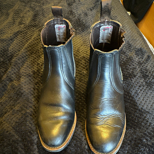 Red wing shoes men black - red,
