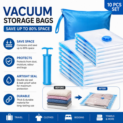 Large space saving vacuum - saving,