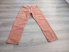 Georgio Armani Men's Biege Tan 100% Cotton Regular Fit Button Up Jeans W34 L30