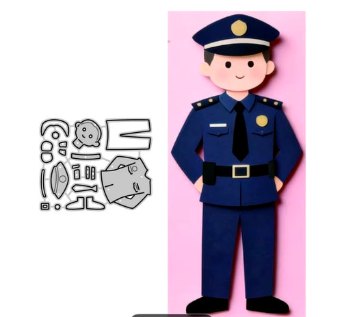Policeman metal die cutter - policeman,