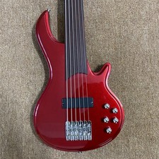 Metallic Red 6 String Fretless