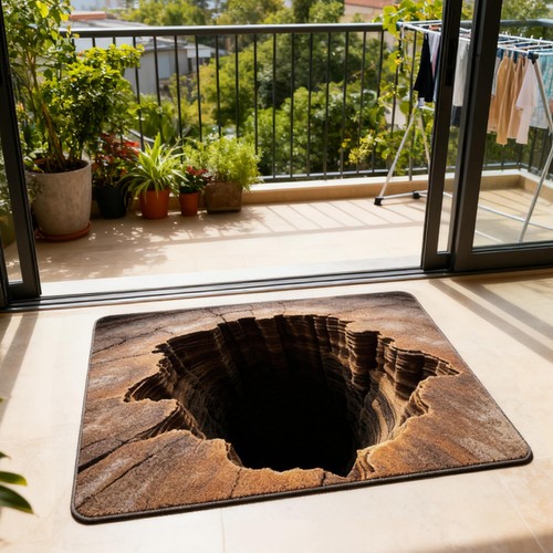 Optical illusion abyss - illusion,
