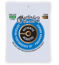 Martin MA500 12 String Extra Light 10-47 Phosphor Bronze Acoustic Guitar Strings