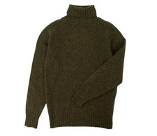 Merino Wool Donegal Roll Neck