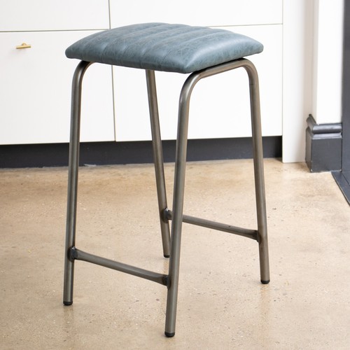Bar stool faux leather - leather, 66cm