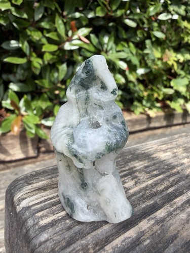 Druzy moss agate reaper - agate,