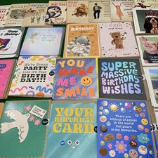 210 OPEN /BIRTHDAY CARDS -HALLMARK / PIGMENT - WHOLESALE JOBLOT GREETING CARDS