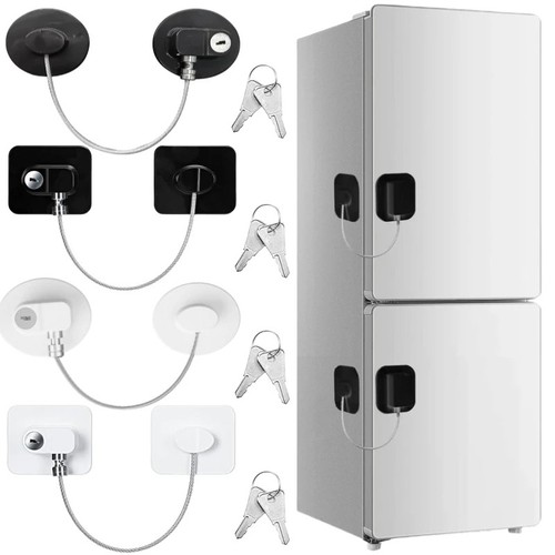 Refrigerator freezer door lock - refrigerator,