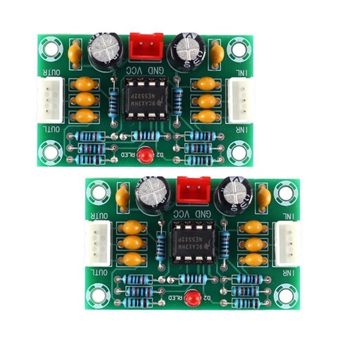 Ne5532 amp pre - 2x,