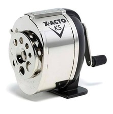 Wall Mount Pencil Sharpener Vintage Look Boston Metal Desk School Crank Manual